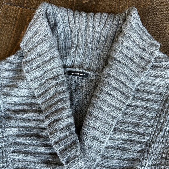 Vintage Grey Club Monaco Longline Cardigan XL - Picture 2 of 7